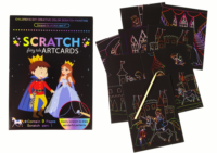 „Scratch“ braižymo knygelė vaikams – Karalystės pasaulis