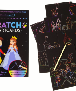 „Scratch“ braižymo knygelė vaikams – Karalystės pasaulis