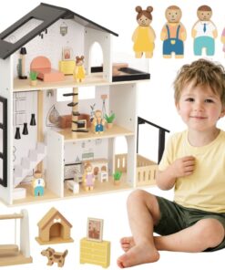 „TOOKY TOY“ medinis lėlių namas