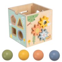 „TOOKY TOY“ medinis pavasario edukacinis kubas 5-in-1.