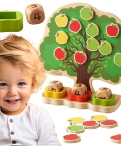 ✔ MASTERKIDZ medinis obelų medis – skaičiavimo mokymasis