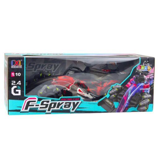 F‑Spray RC 1:10 &ndash; 1:10 v&otilde;idus&otilde;iduauto auruefekti, LED-valgustuse ja 360&deg; funktsiooniga