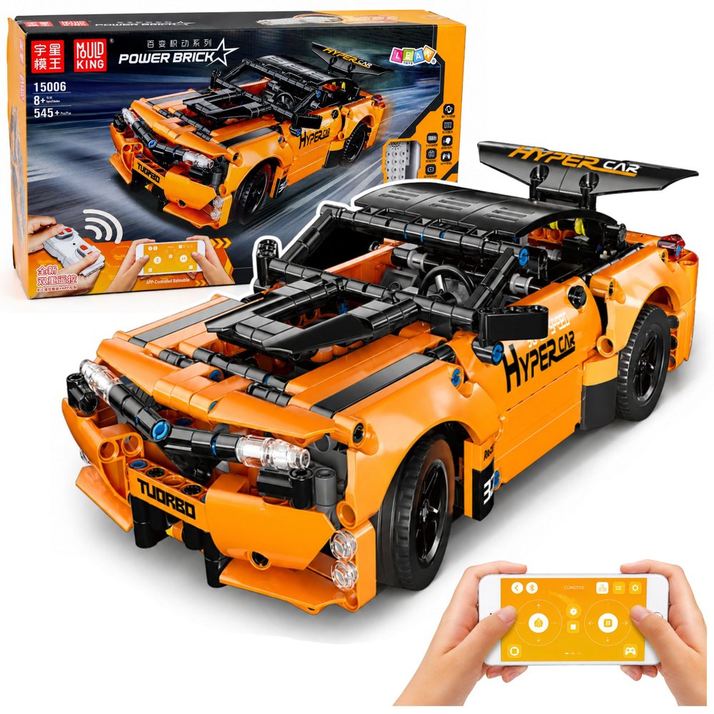 RC Orange Racer 545 &ndash; oranž RC sportauto konstruktor, mis on valmistatud 545 osast