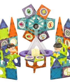 3D magnetinės kaladėlės – 155 detalės