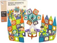3D magnetinės kaladėlės – 155 detalės