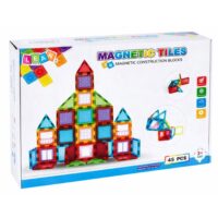 3D magnetinės kaladėlės – 45 el.