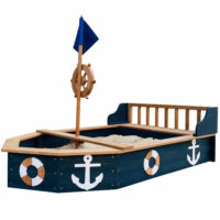 AXI Doris Boat medinė laivo formos smėlio dėžė