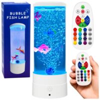 Akvariumo efekto LED naktinė lempa su 16 spalvų