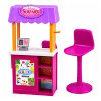 Anlily lėlė su gėrimų ir užkandžių kiosku