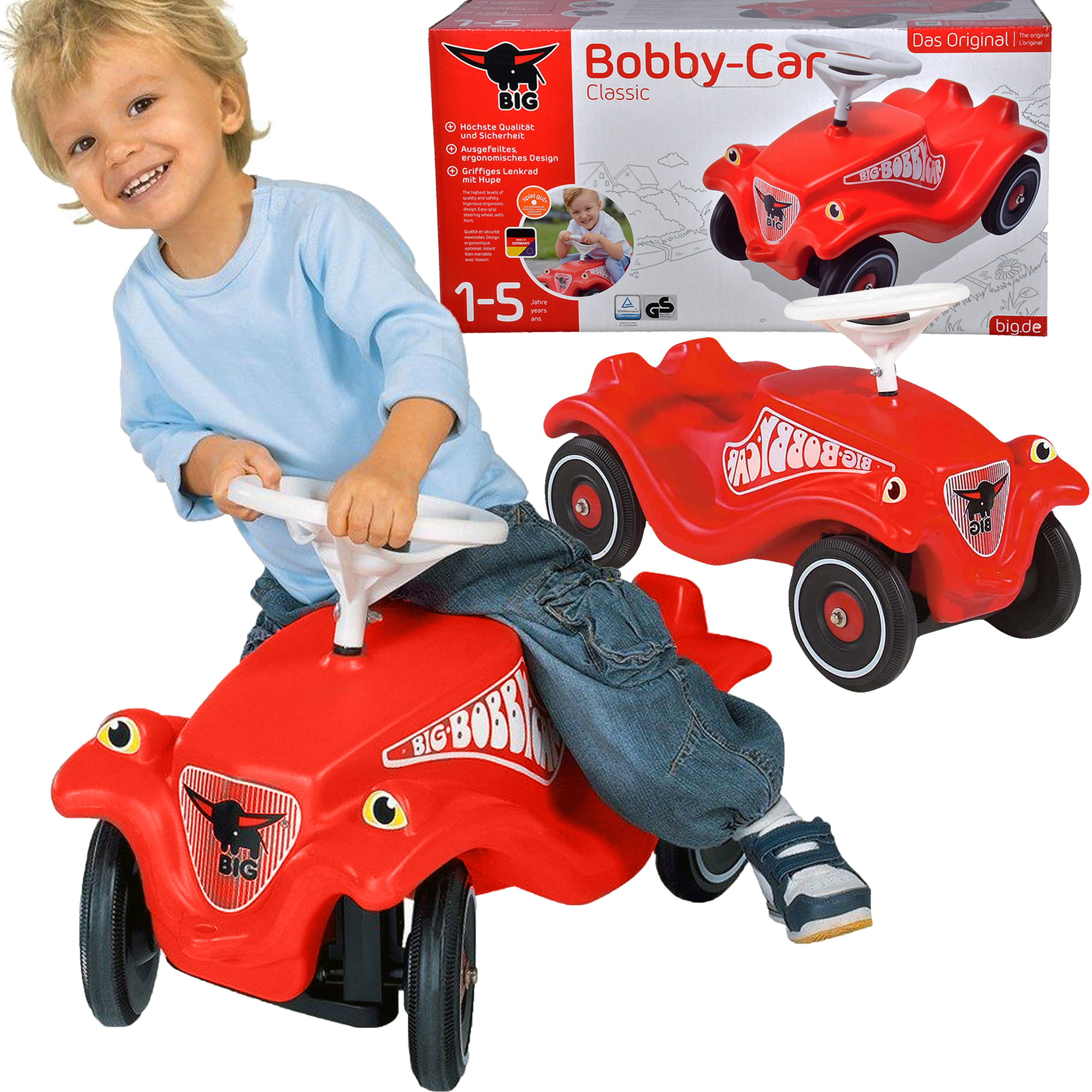 BIG Bobby Car Classic – legendinis pirmasis automobilis mažyliui