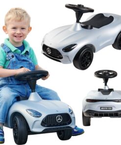 BIG Bobby Car Mercedes AMG GT – premium klasės važiuoklė mažiesiems vairuotojams