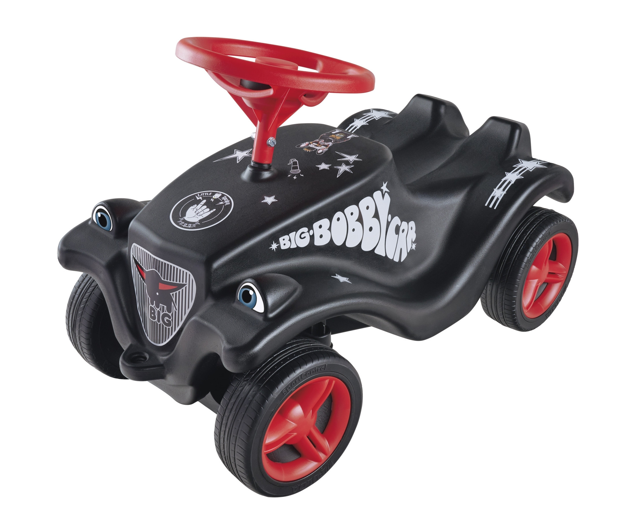 BIG Bobby Car Rock’N’Roll važiuoklė – juoda–raudona