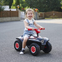 BIG Bobby Quad Racing važiuoklė su tyliais ratais ir pasukamais priekiniais ratukais