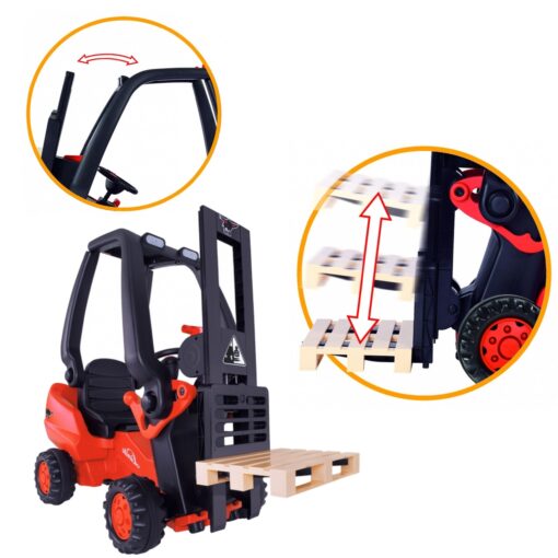 BIG Linde Forklift vaikiškas krautuvas su palete