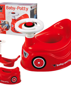 BIG New Bobby Car raudonas naktipuodis–automobilis