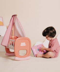 Baby Nurse lėlių lopšelis su baldakimu – 42 cm lėlėms