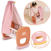 Baby Nurse lėlių lopšelis su baldakimu – 42 cm lėlėms