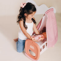 Baby Nurse lėlių lopšelis su baldakimu – 42 cm lėlėms