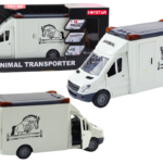 Baltas arklių transporterio automobilis