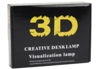 Bevielė 3D LED lempa–statuetė su pulteliu (futbolo kamuolys)