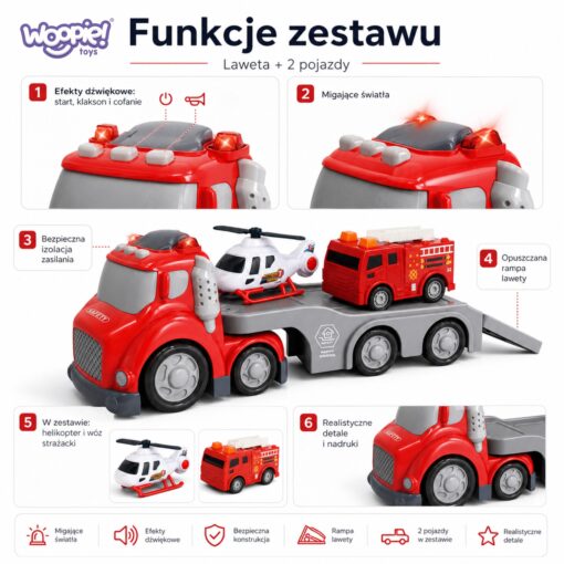 CITY TRUCK gaisrinės vilkikas su priekaba