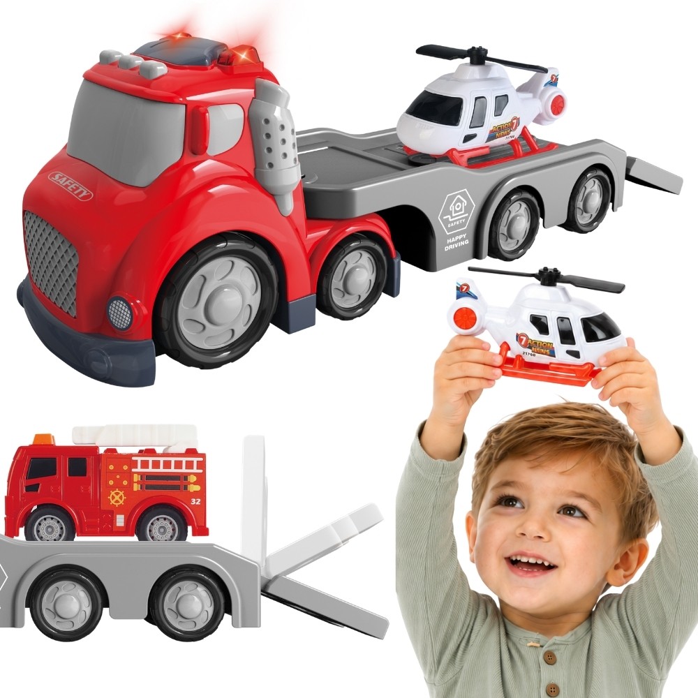 CITY TRUCK gaisrinės vilkikas su priekaba CITY TRUCK gaisrinės vilkikas su priekaba