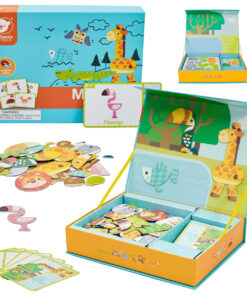 Classic World magnetinė dėlionė „Gyvūnai“ – 60 el.