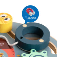 Classic World medinė manipuliacinė lenta 6in1