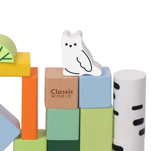 Classic World medinės „Miško kaladėlės“ – 50 el.
