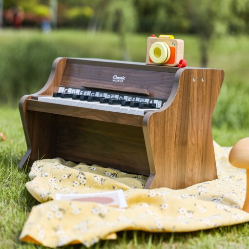 Classic World medinis pianinas „Classic Modern Natural“ su natų knygele