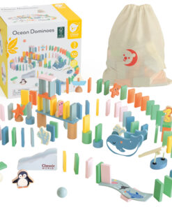 Classic World medinis „Vandenyno domino“ – 100 el. kūrybinis kliūčių takas