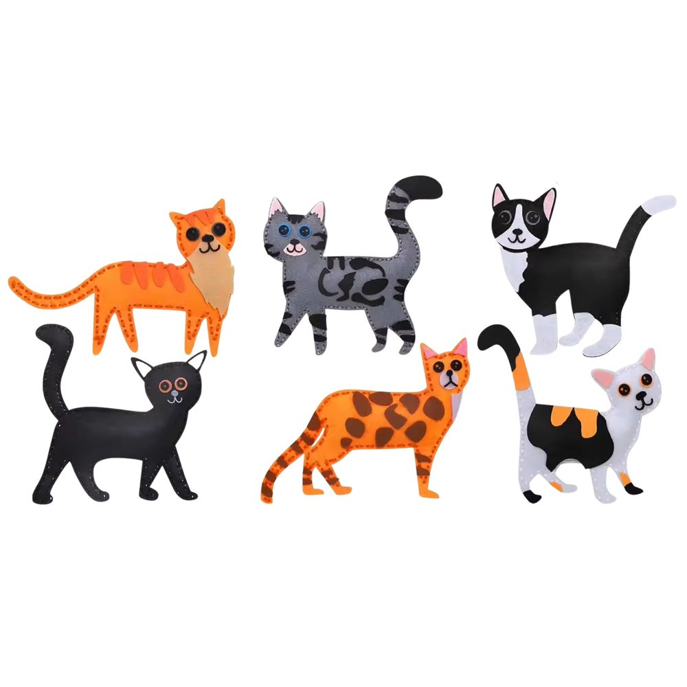 DIY Catties &otilde;mbluskomplekt lastele &ndash; 6 vildist kassipoega
