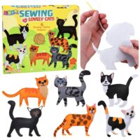 DIY Catties siuvimo rinkinys vaikams – 6 veltinio kačiukai