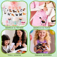 DIY Catties siuvimo rinkinys vaikams – 6 veltinio kačiukai