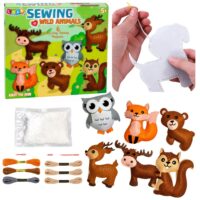 DIY Catties siuvimo rinkinys vaikams – 6 veltinio kačiukai
