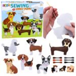 DIY Dogs siuvimo rinkinys vaikams – 6 veltinio šuniukai