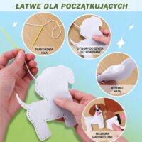 DIY Dogs siuvimo rinkinys vaikams – 6 veltinio šuniukai