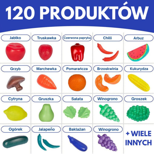 Delicious Play Set – 120 dalių maisto rinkinys vaikams