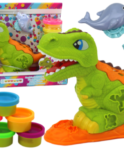 Dinozaurų plastilino rinkinys – 6 spalvos