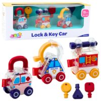 Edukacinis 3 automobilių rinkinys su raktais