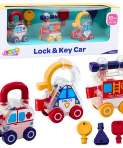 Edukacinis 3 automobilių rinkinys su raktais