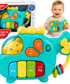 Edukacinis muzikinis sraigtasparnis su pianinu ir garsais