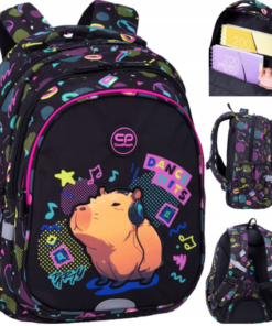 CoolPack mokyklinė kuprinė mergaitėms su kapibara