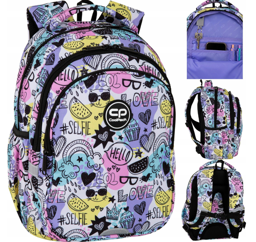 CoolPack mokyklinė kuprinė mergaitėms – Mood kolekcija