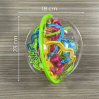 Erdvinis 3D labirinto žaislas su metaliniu rutuliuku