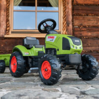 FALK CLAAS Arion pedalinis traktorius su priekaba