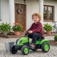 FALK Country Farmer Eco Design pedalinis traktorius su priekaba