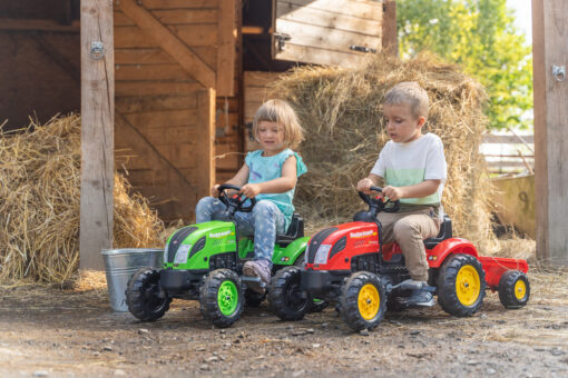 FALK Country Farmer Eco Design pedalinis traktorius su priekaba