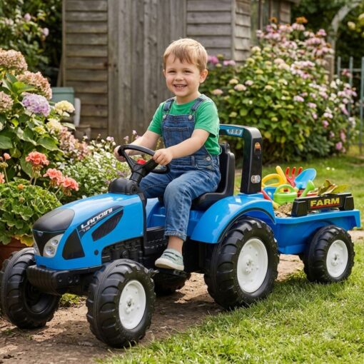 FALK Landini Series 7 pedalinis traktorius su priekaba