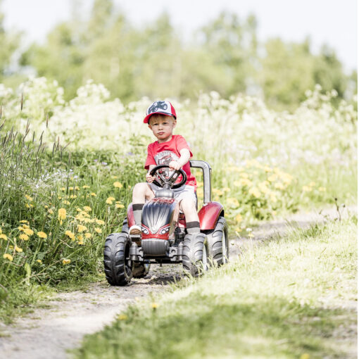 FALK Valtra S4 pedalinis traktorius su priekaba